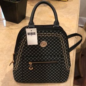 Black backpack purse! Top handle bag